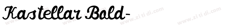 Kastellar Bold字体转换